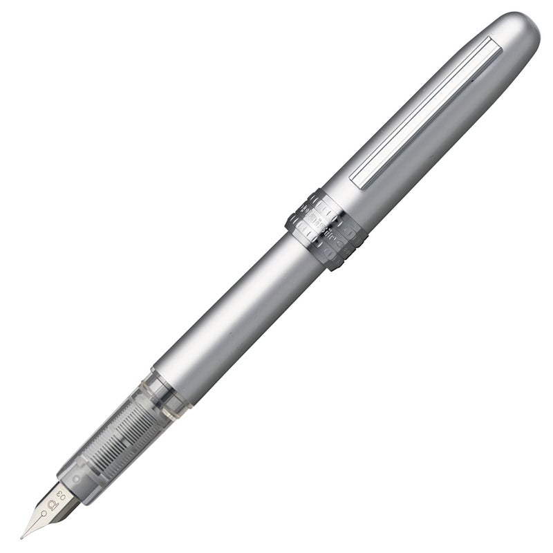 Platinum Fountain Pen, Plaisir Fine Nib, Ice White (PGB-1000B-#3-F) - Image 1
